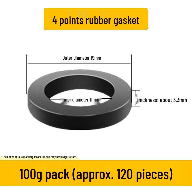 Quick Seal Set: Rubber Gasket, Silicone Ring, Corrugated Hose & Waterproof Gas Pipe Ring