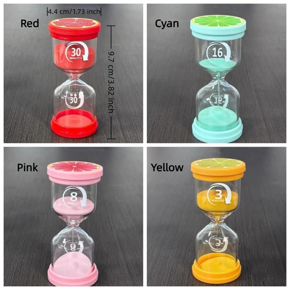 Marcaron Fruit Pattern Hourglass Portable Minutes Timer Study Timer Sand Timer  Home Decoration