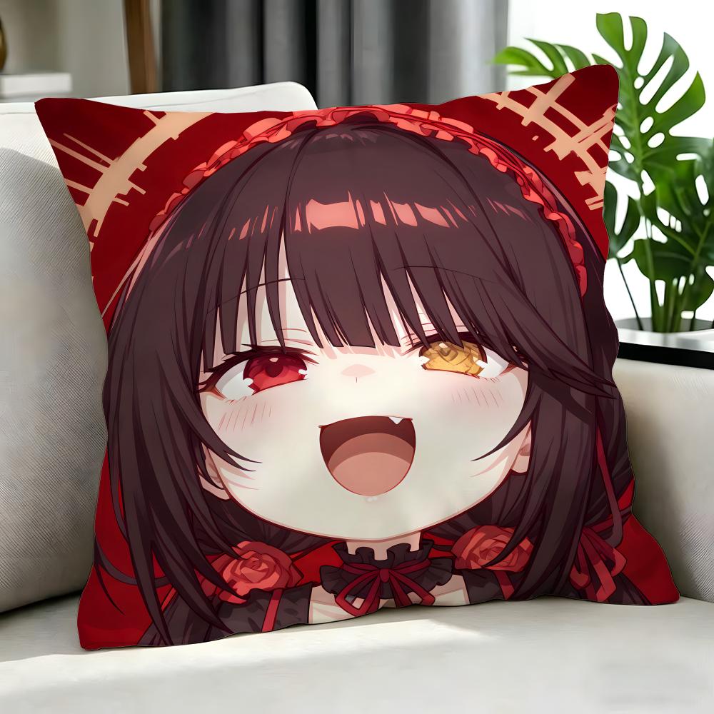 Anime Date A Live Cushion Cover Cushion Cover Set 4Pcs 50X50 45X45 40X40 Pillowcase Decorative Sofa Home Decor
