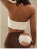 Bezešvá podprsenka bez ramínek s předním zapínáním - Bez kostic, nabíraný bandeau design