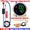 ZMFJH Digital 52MM Dual Gauge with Alarm Green LED 2 IN 1 Water Temperature+Water Level Gauge Sensor 0-190ohm for Car Boat Yacht