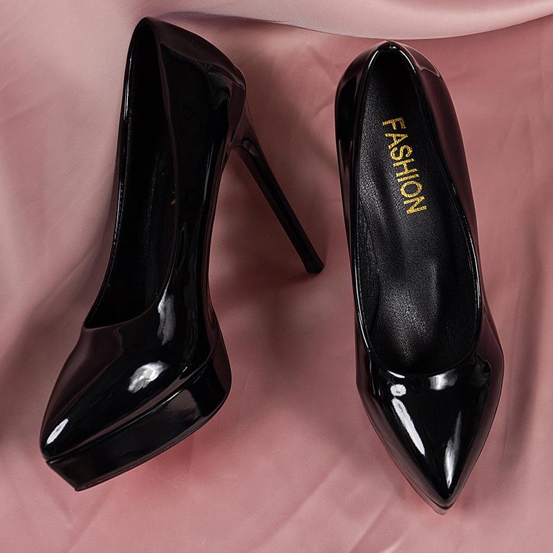 Spring New Commuter Pointed Toe Nude Color Sexy Stiletto Heel Women's High Heels