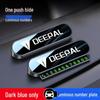 Laser Concealed Temporary Parking Number Plate for Shenlan Models