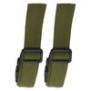 2Pcs Adjustable Straps 150x2.5cm Travel Luggage Fixing Strapping Belts with BucklesGreen