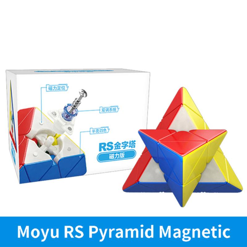 Moyu Rs Pyrimid Magnetic Rubiks Cube Special-shaped Maglev Version Professional Magic Cube Puzzle