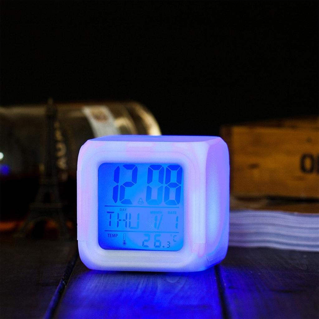 Gadget Of 7 LED Colors Changing Digital Alarm Clock Table Clock Alarm Clock