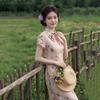 New Chinese Suzhou long improved cheongsam 1011 new young women's retro short sleeves can be worn to work in summer