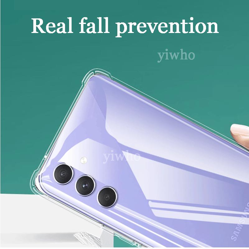 Luksusowe Przezroczyste Miękkie Silikonowe Etui na Samsung Galaxy A54 Wstrząsoodporne Przezroczyste 6.4" SM-A546 A 54 5g Etui na Telefon Komórkowy Tylna Pokrywa