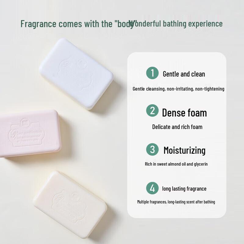 Foretty Handmade Goat Milk Cleansing Soap, 2x200g Bars