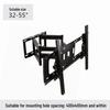 Universal Adjustable LCD Monitor & TV Wall Mount with Retractable, Rotating Arm