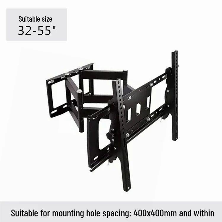 Universal Adjustable LCD Monitor & TV Wall Mount with Retractable, Rotating Arm