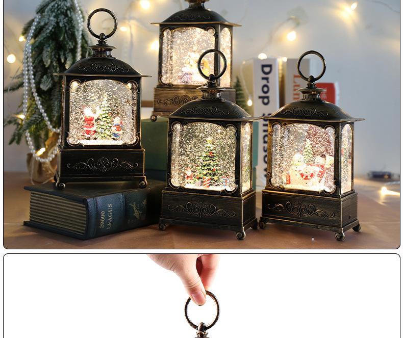 Christmas decorations, ornaments, wind lights, Christmas crystal lights, music box, children's birthday, Christmas gifts