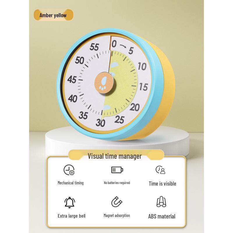 Magnetic Mechanical Timer for Kids: Self-Discipline Kitchen Countdown Reminder