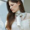 ANA MAISON Creamy Cloud Long Petit Silk Scarf [PML-1422]