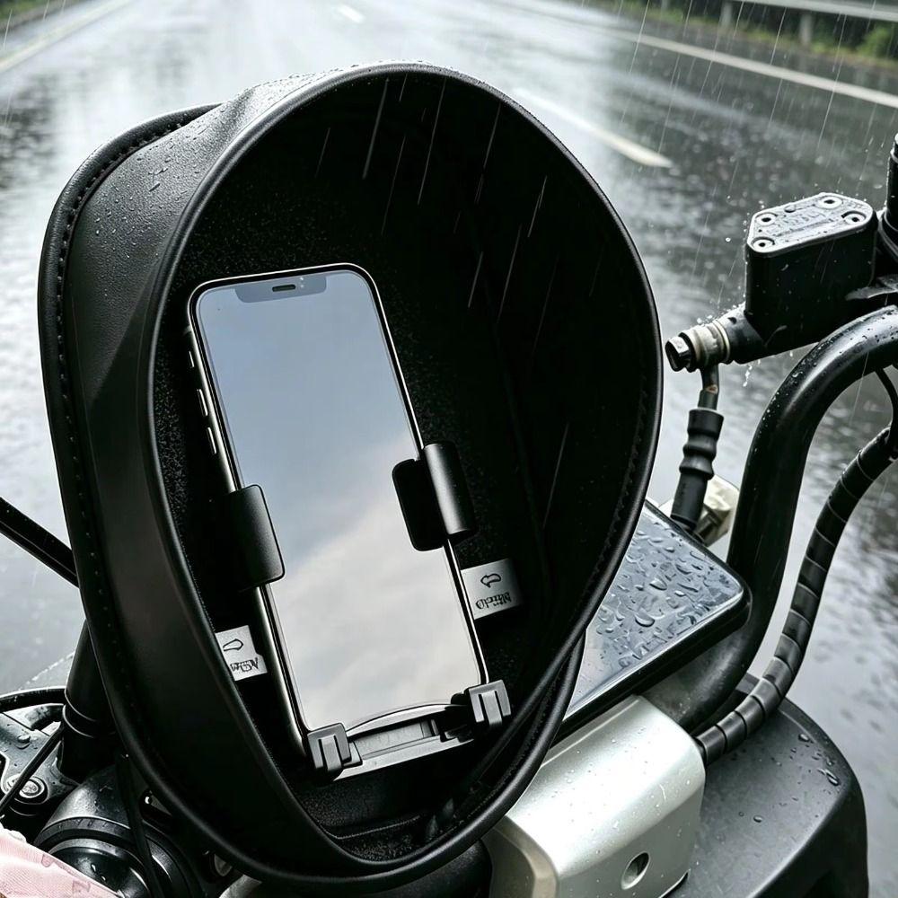 Heavy Duty Sun Shade Waterproof Cell Phone Mount Visor Universal Sun Shield Cyclists