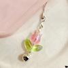 Tulips Flower Bell Hangings Pendant Phone Strap Cute Bag Decoration for Girls