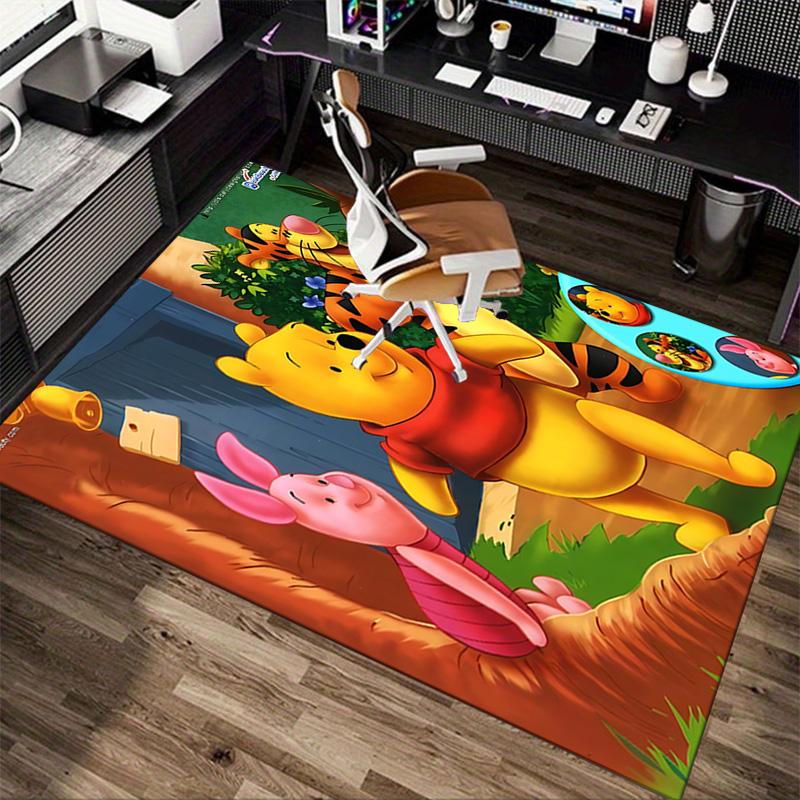 Winnie Pooh Friends Carpet For Playroom Bedroom Living Room Sofa Home Decorkids Game Area Rug Nonslip Floor Mat