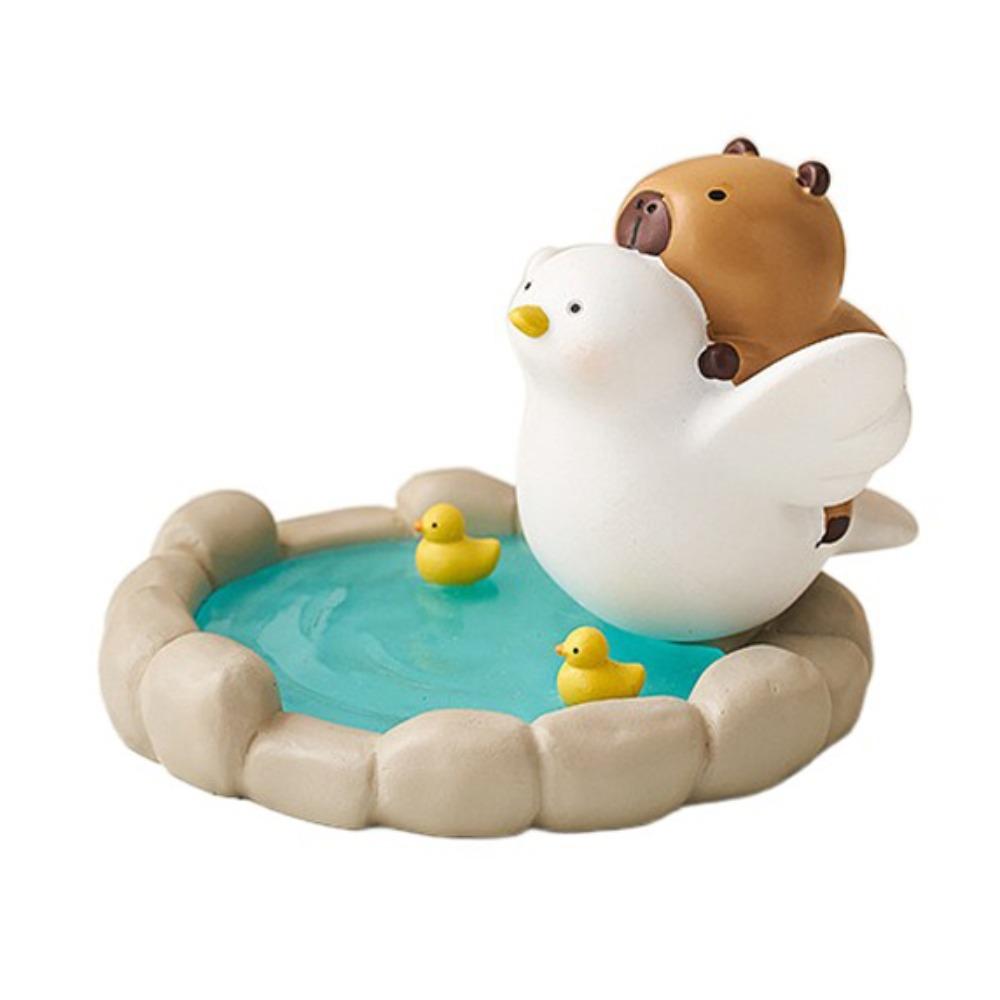 Animal Figurines Capybara Mobole Phone Stand Crocodile Capybara Model Toy  Phone Accessories