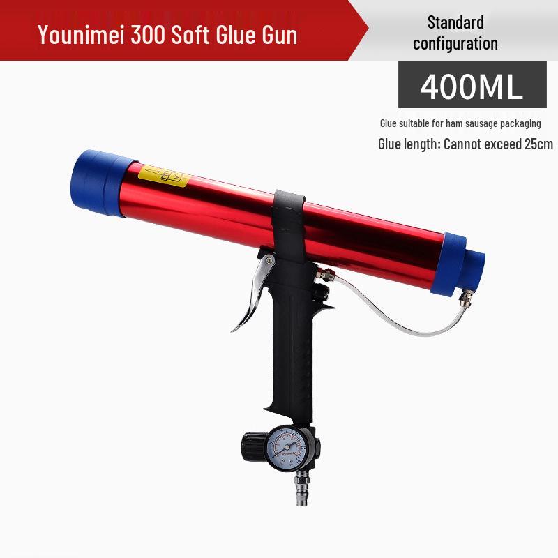 310ml Pneumatic Caulking Gun & 400/600ml Glass Sealant Silicone Gun