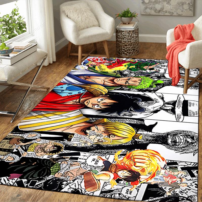 1Pc One Piece Adventure Rug, Office Carpet Indoor Outdoor Doormat, Non-Slip, Comfortable, Living, Christmas Halloween, Xmas Gift S1925