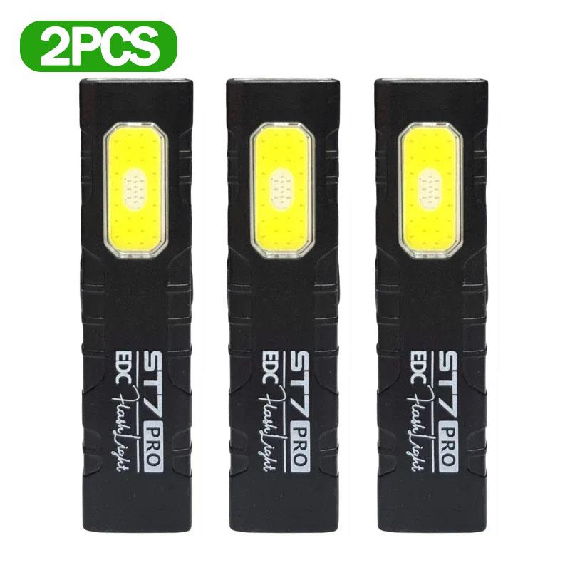 ST7 PRO EDC Light Source Features Laser Pointer Function Flashlight Mode Magnetic Base Pocket Clip ABS Build Camping Hiking