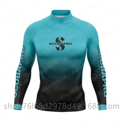 Rash Guard con Protección UV para Hombre, Manga Larga, Parte Superior de Traje de Neopreno, Snorkel, Buceo, Surf, Deportes Acuáticos, Secado Rápido, Neopreno