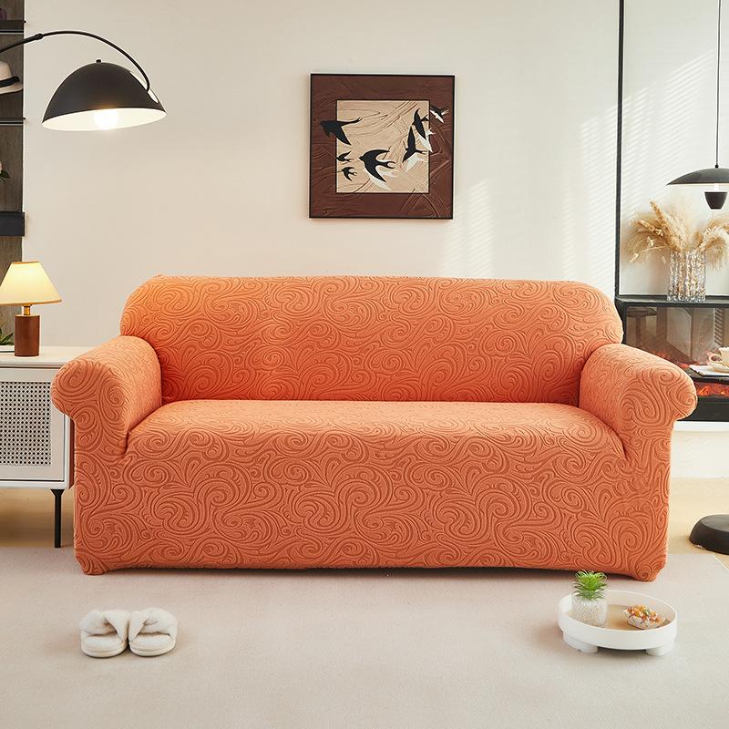 Thickened Elastic Sofa Cover All-inclusive Embossed Fleece Dust Cover Non-slip Sofa Cover All Seasons Are The Same