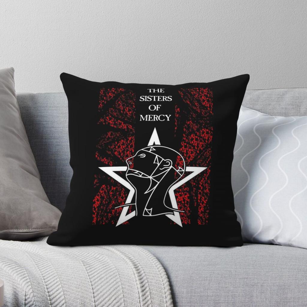 Sisters Of Mercy First And Last And Always Quadratischer Kissenbezug Polyester Leinen Samt Muster Dekor Überwurf Kissenbezug Bettdecke