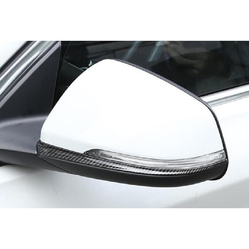 For BMW X2 F39 18-23 Carbon Fiber Exterior Rear View Mirror Strip Trim 2PCS