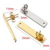 10pcs Stainless Steel Ear Studs Smooth Surface Dangle Earring Base with Hole for Pendant DIY Jewelry Making Accessories Supplies