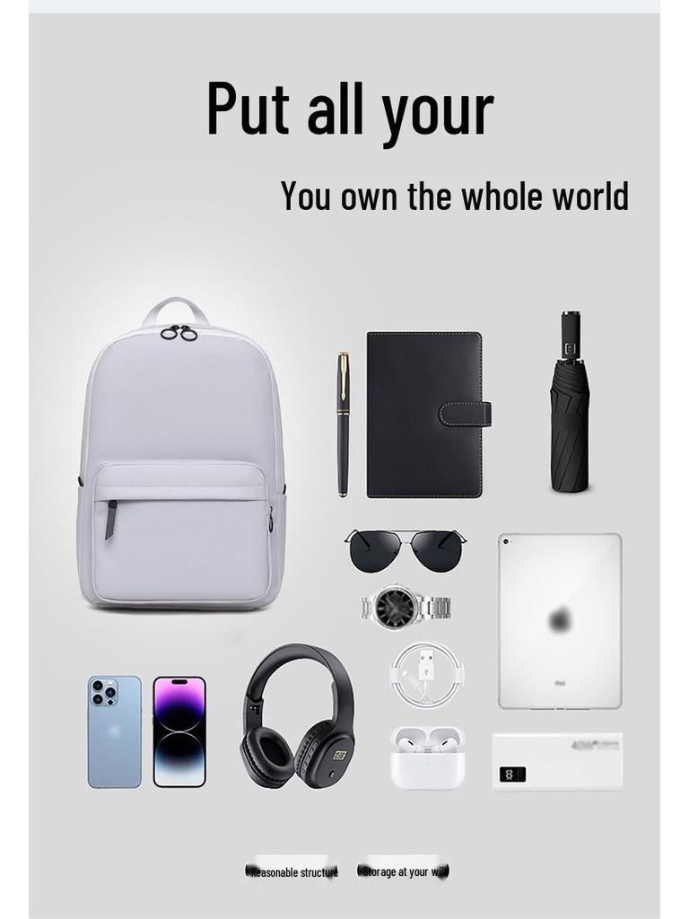 High-Value Waterproof Minimalist Backpack: Durable, Large-Capacity Computer Bag for College Students and Business Travel