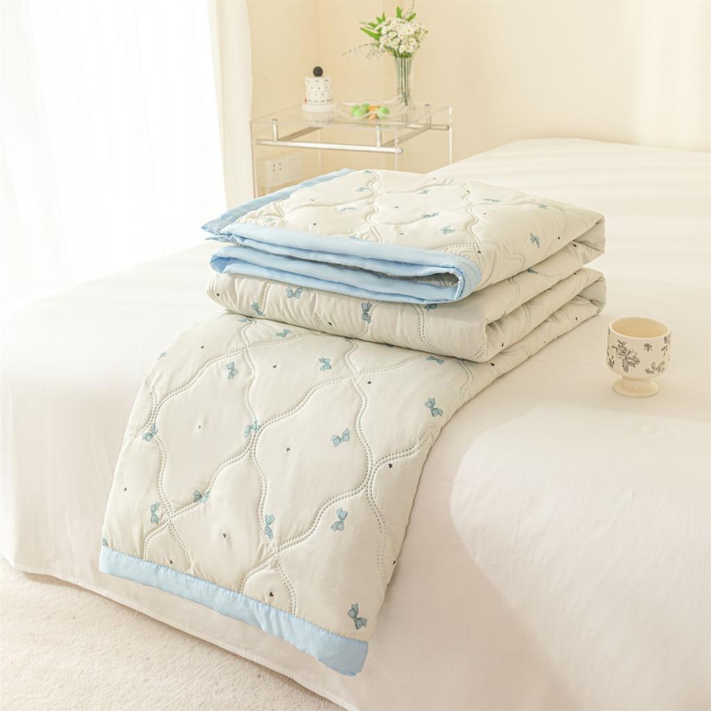 NOUVELLE couette d'été en coton lavé, couette climatisée, douce et respirante, fine, imprimée marguerite, couvre-lit, couvre-lit, textiles de maison