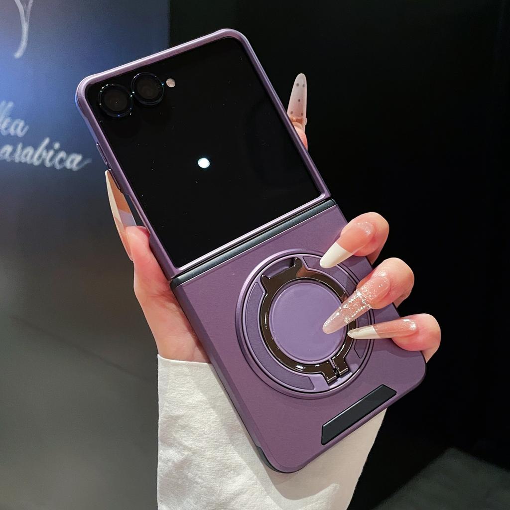 Mech Wind 360 Magnetic Rotating Ring Holder Case for Samsung Z Flip 8 7FE 6 Shockproof Wear Resistant For Magsafe Slim Fit Cover