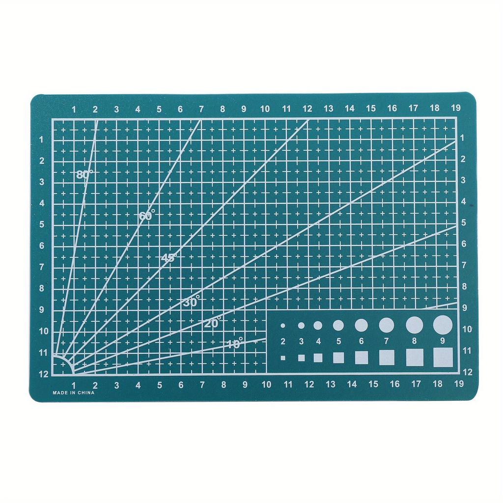 Alfombrilla de corte autorreparadora tamaño A5, paquete de 1: tabla de plástico de doble cara con cuadrícula para costura, álbumes de recortes y telas