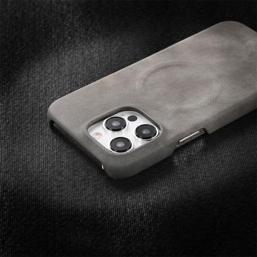 Quality Artificial Leather Phone Case with Magsafe for iPhone 12 13 14 15 16 17 Pro Max Plus Business Casual iPhone Cases Cover