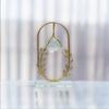 Clear Crystal Ball with Stand, Light Luxury Crystal Sphere for Gift, Gold Art Deco for Photography Ornaments, Bookcase, Wedding, Party