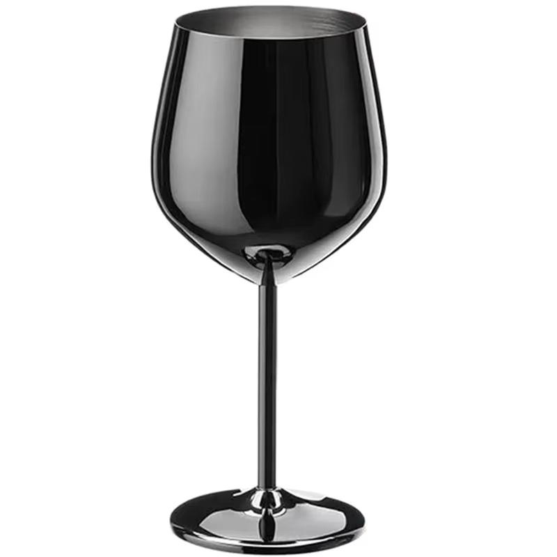 Stainless Steel Glass Goblets Cocktail Creative Metal Wine Glass Bar Restaurant Champagne Red Wine Glass Drinkware Barware Cup