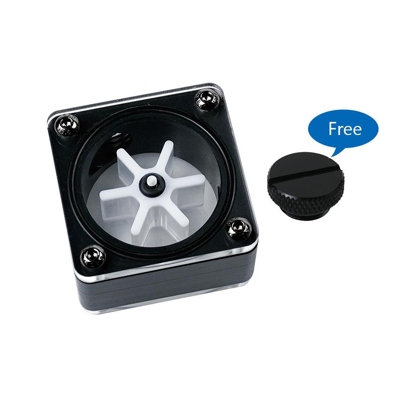Black ,White Water Flow G1/4''x3 Thread Water Cooling POM Flower ,Computer Cooling Accessory ,Drop Shipping