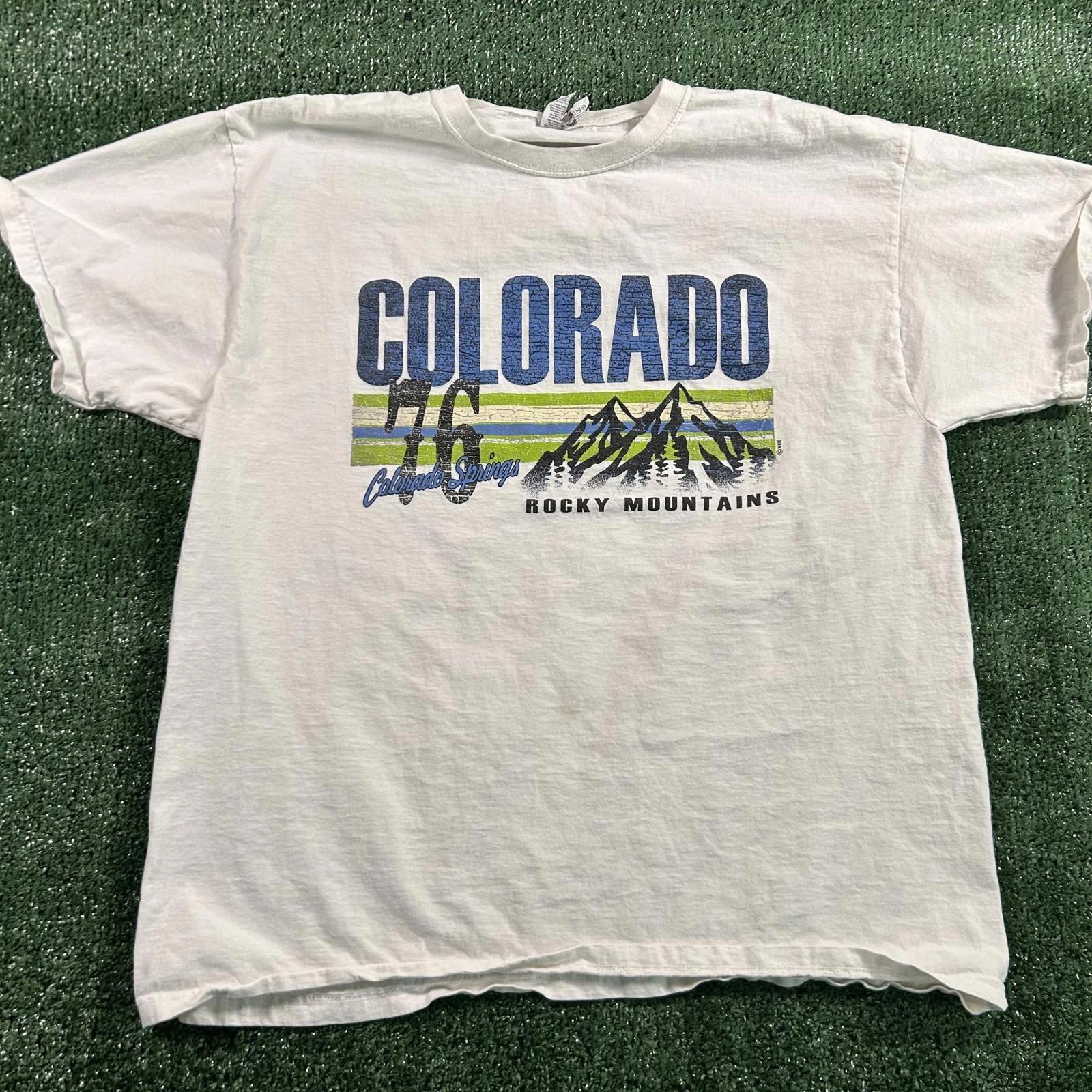 Vintage Colorado Rocky Mountains Graphic T-Shirt XL S
