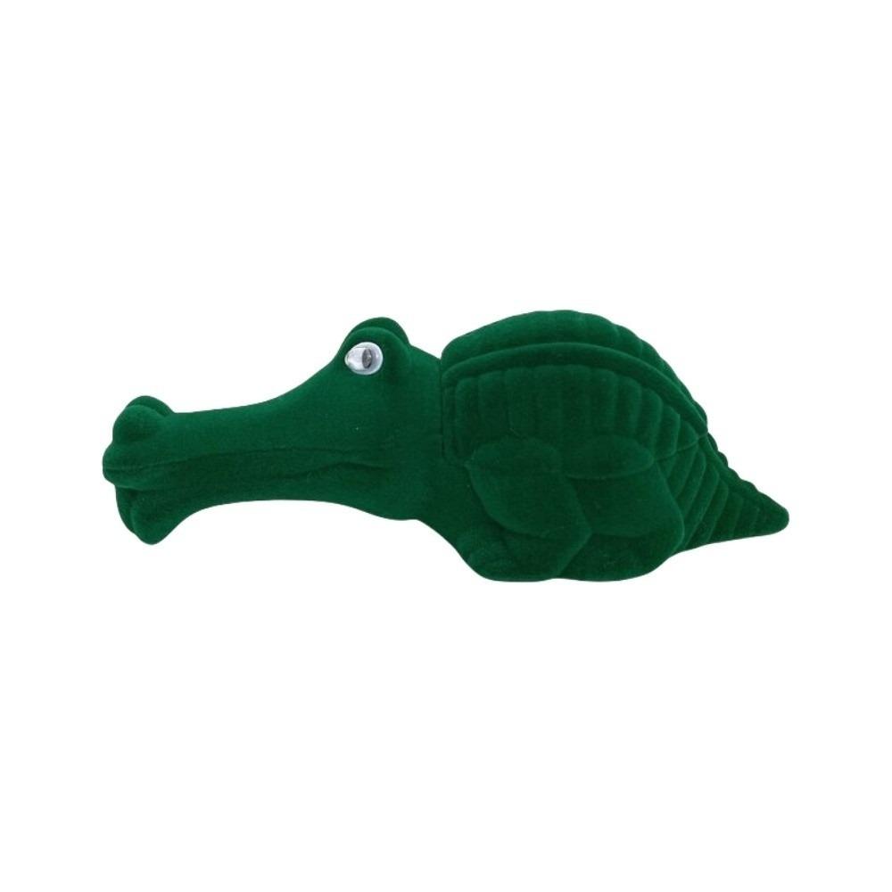 Lion Animal Flocked Jewelry Box Crocodile Koala Necklace Organizer Storage Puppy Ring Box  Propose