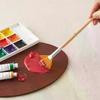 5Pcs Nylon Hair Watercolor Fan Artist Brushes Fan Paint Brushes Oil Acrylic Paint Brushes For Acrylic Watercolor Painting