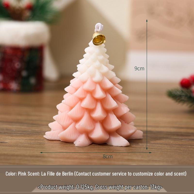 Cross-Border Christmas Tree Scented Candle Ornament - Creative Holiday Souvenir & Birthday Gift