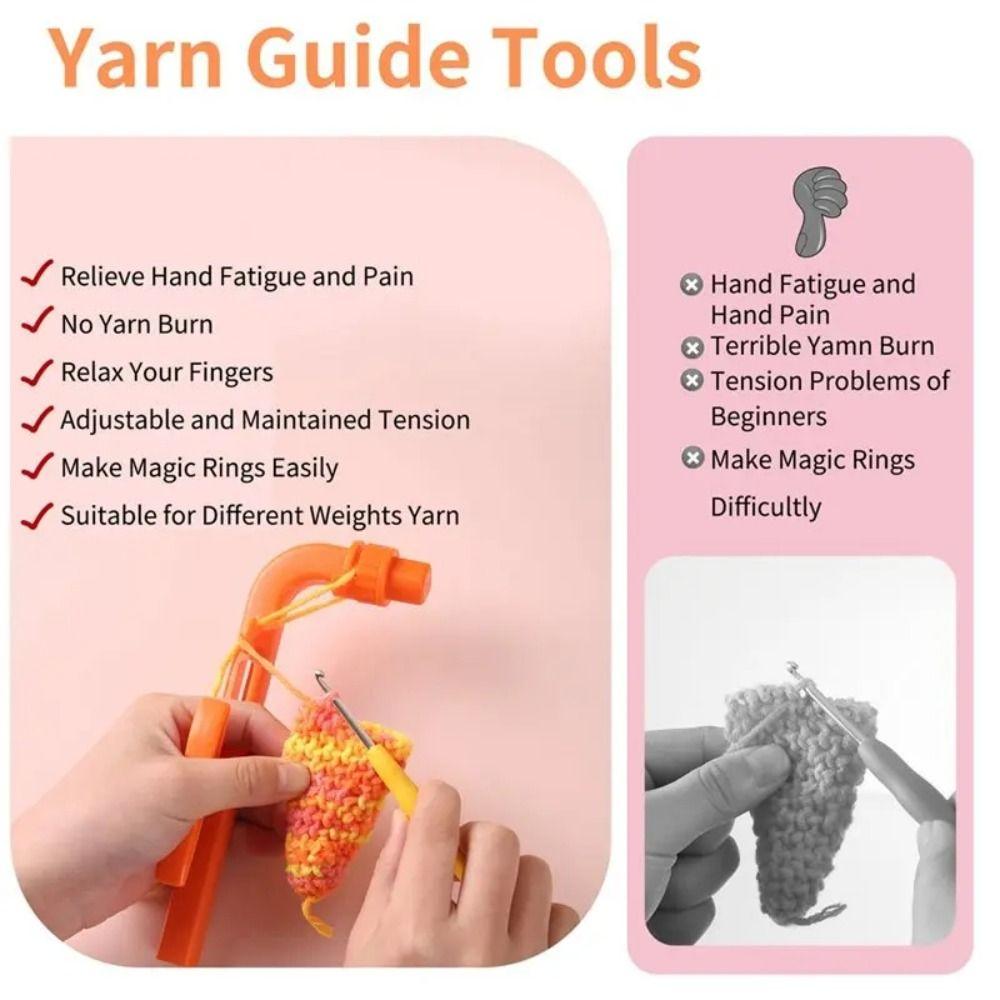Yarn Guide Crochetobe Crochet Holder Magic Rings Tool Yarn Tension Regulator  DIY Craft
