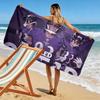 BAL Ravens Print Beach Towel, Large Soft Quick Dry Towel for Beach Camping Swimming