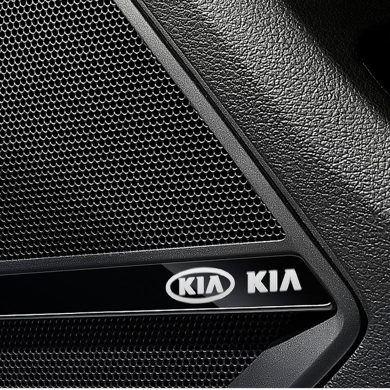 POZP2 4/10pcs 3D Metal Car Interior Dekoration Stickers Badges Auto Styling For Kia Picanto Rio Ceed Sportage K5 Cerato Sorento Soul