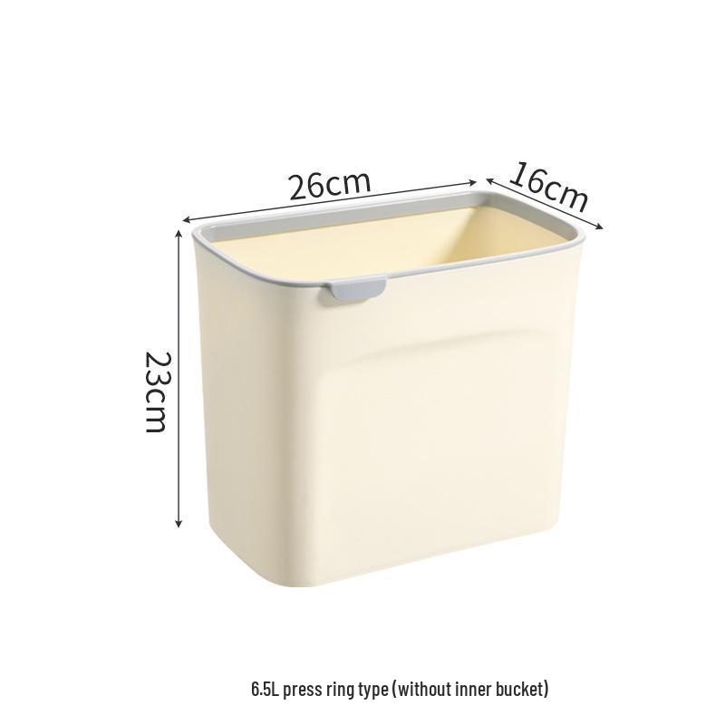 Wall-Mounted Trash Can with Lid for Kitchen, Bathroom, and Living Room - Creative Hanging Storage Wastebasket