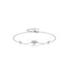 Moissanite 925 Sterling Silver Minimalist Heart-shaped Geometric Design Diamond Bracelet Adjustable Stacked Fashion Wedding Gift