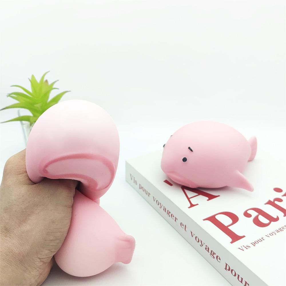 Ugly Fish Soft Rubber Flour Squishy Hand Squeeze Toy For Daily Stress Relief And Funny Play