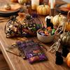 Halloween Printed Mesh Drawstring Bag Transparent Hard Gauze Candy Packaging Bag Jewelry Storage Bag Party Gift Bags