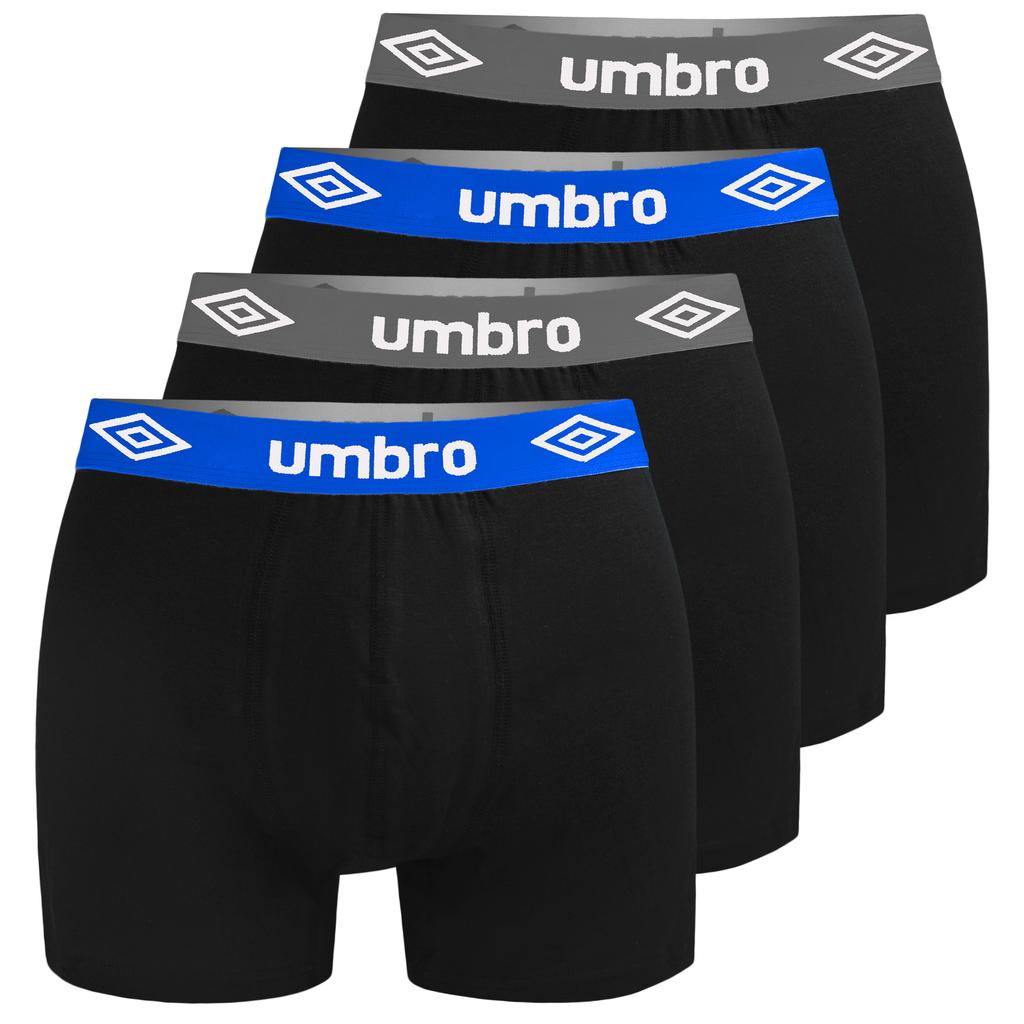 4 Pcs. Umbro Boxer Shorts - Men's - Quality, Cotton, Comfort, Breathable - Panties - Durable Men's Underwear